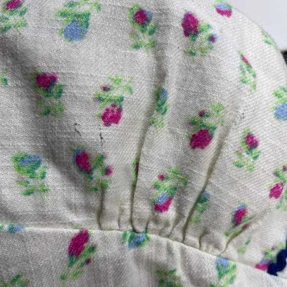 Free People Sweet Hearts Midi Ivory Floral Ruffles Dress Size S - Picture 9 of 9